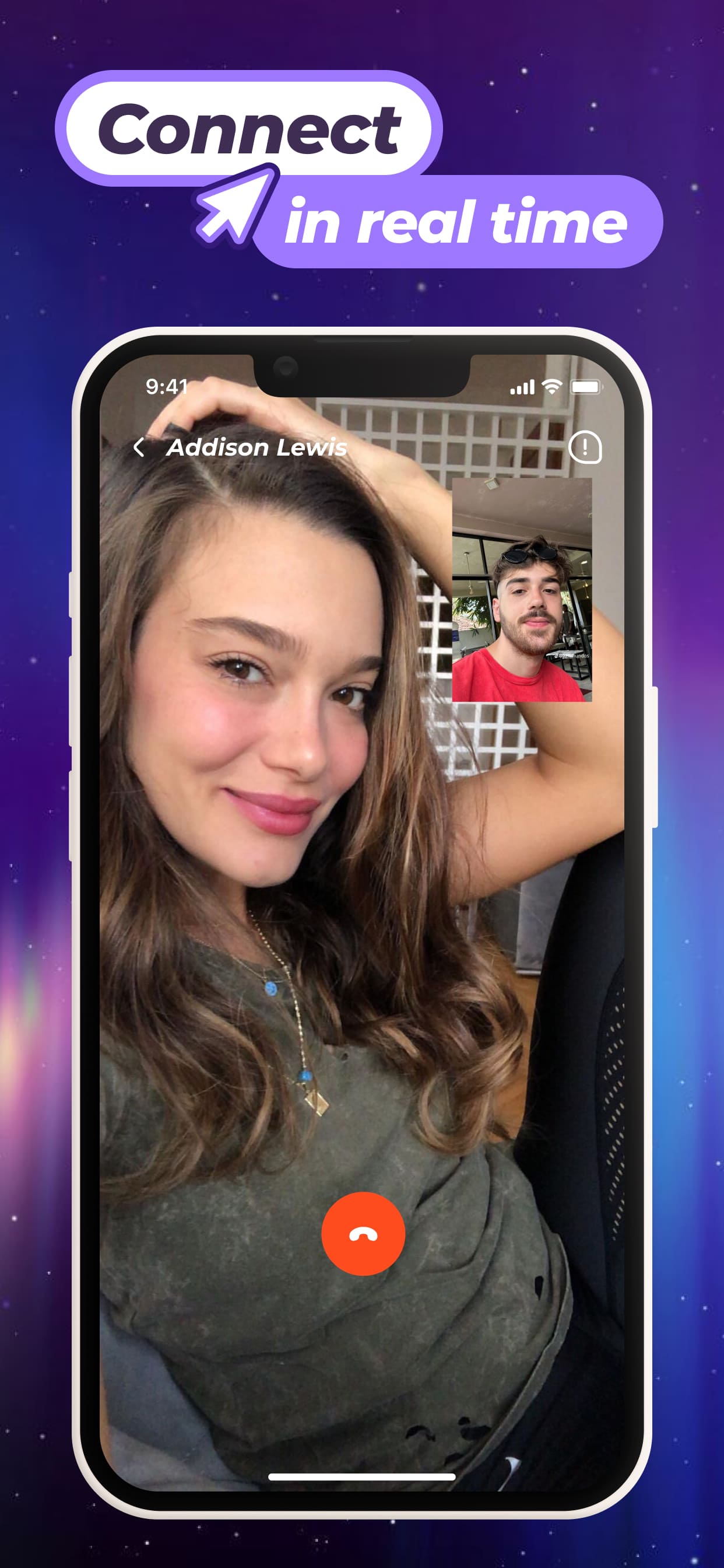 A woman with long wavy hair